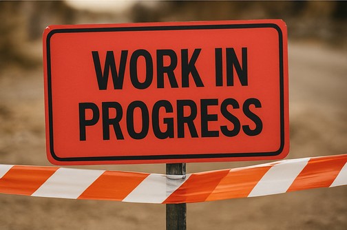 Baustelle - Arbeiten an Maschinen